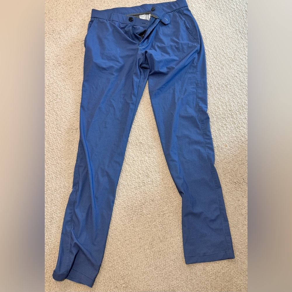 Greyson Checkered Blue Pants 32/32